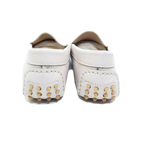 M.Gemi Felize Women’s Driving Loafers Light Blush Pebbled Leather 36.5 US 6-6.5 - Picture 7 of 9